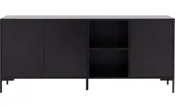 Goossens basic dressoir madrid zwart melamine - 8230286-09