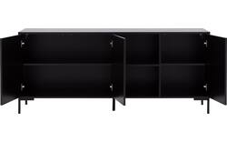 Goossens basic dressoir madrid zwart melamine - 8230286-09