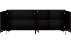 Goossens basic dressoir madrid zwart melamine - 8230286-09