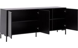 Goossens basic dressoir madrid zwart melamine - 8230286-09