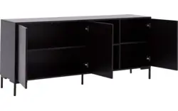 Goossens basic dressoir madrid zwart melamine - 8230286-09