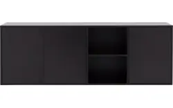 Goossens basic dressoir madrid zwart melamine - 8230286-09