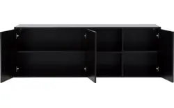 Goossens basic dressoir madrid zwart melamine - 8230286-09