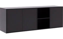Goossens basic dressoir madrid zwart melamine - 8230286-09