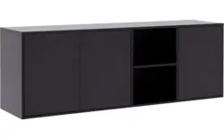 Goossens basic dressoir madrid zwart melamine - 8230286-09