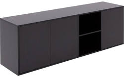 Goossens basic dressoir madrid zwart melamine - 8230286-09