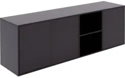 Goossens basic dressoir madrid zwart melamine - 8230286-09