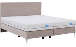 Goossens boxspring ease one incl matras grijs stof - 8230292-01