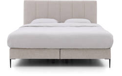Goossens boxspring ease solid incl matras grijs stof - 8230293-01