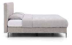 Goossens boxspring ease solid incl matras grijs stof - 8230293-01