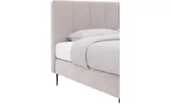 Goossens boxspring ease solid incl matras grijs stof - 8230293-01