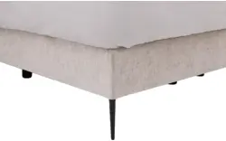 Goossens boxspring ease solid incl matras grijs stof - 8230293-01