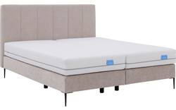 Goossens boxspring ease solid incl matras grijs stof - 8230293-01