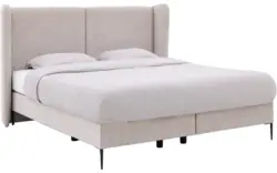 Goossens boxspring ease classic incl matras grijs stof - 8230294-01