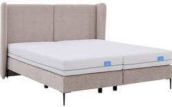 Goossens boxspring ease classic incl matras grijs stof - 8230294-01