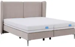 Goossens boxspring ease classic incl matras grijs stof - 8230294-01