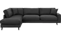Goossens hoekbank jonas grijs micro leer - 8230453-01
