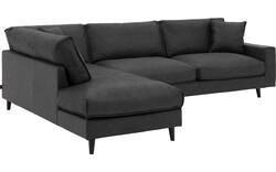 Goossens hoekbank jonas grijs micro leer - 8230453-01
