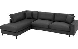 Goossens hoekbank jonas grijs micro leer - 8230453-01