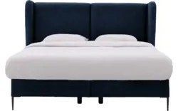 Goossens boxspring ease classic incl matras blauw stof - 8230498-01