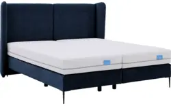 Goossens boxspring ease classic incl matras blauw stof - 8230498-01