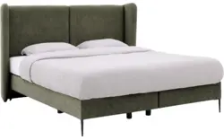 Goossens boxspring ease classic incl matras groen stof - 8230499-01