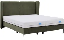 Goossens boxspring ease classic incl matras groen stof - 8230499-01