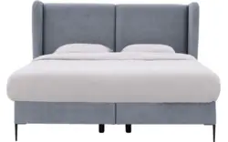 Goossens boxspring ease classic incl matras grijs stof - 8230500-01