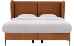 Goossens boxspring ease classic incl matras bruin stof - 8230501-01