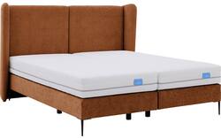 Goossens boxspring ease classic incl matras bruin stof - 8230501-01