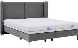 Goossens boxspring ease classic incl matras grijs stof - 8230502-01