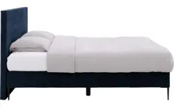Goossens boxspring ease one incl matras blauw stof - 8230503-01