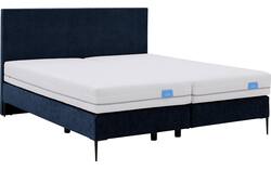 Goossens boxspring ease one incl matras blauw stof - 8230503-01