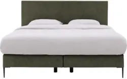 Goossens boxspring ease one incl matras groen stof - 8230504-01