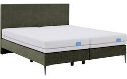 Goossens boxspring ease one incl matras groen stof - 8230504-01