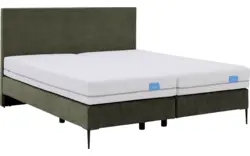 Goossens boxspring ease one incl matras groen stof - 8230504-01