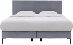 Goossens boxspring ease one incl matras grijs stof - 8230505-01