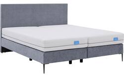 Goossens boxspring ease one incl matras grijs stof - 8230505-01