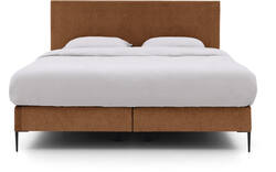 Goossens boxspring ease one incl matras bruin stof - 8230506-01