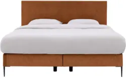 Goossens boxspring ease one incl matras bruin stof - 8230506-01