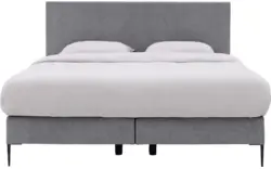 Goossens boxspring ease one incl matras grijs stof - 8230507-01