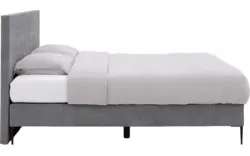 Goossens boxspring ease one incl matras grijs stof - 8230507-01