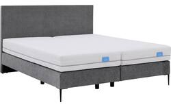 Goossens boxspring ease one incl matras grijs stof - 8230507-01