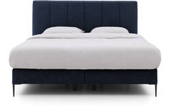 Goossens boxspring ease solid incl matras blauw stof - 8230508-01