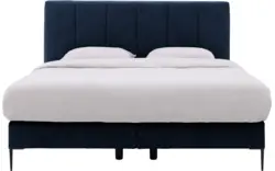 Goossens boxspring ease solid incl matras blauw stof - 8230508-01