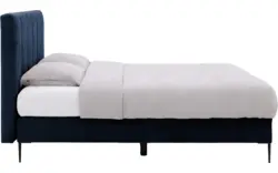 Goossens boxspring ease solid incl matras blauw stof - 8230508-01