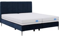 Goossens boxspring ease solid incl matras blauw stof - 8230508-01