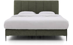 Goossens boxspring ease solid incl matras groen stof - 8230509-01