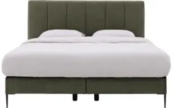 Goossens boxspring ease solid incl matras groen stof - 8230509-01