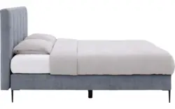 Goossens boxspring ease solid incl matras grijs stof - 8230510-01